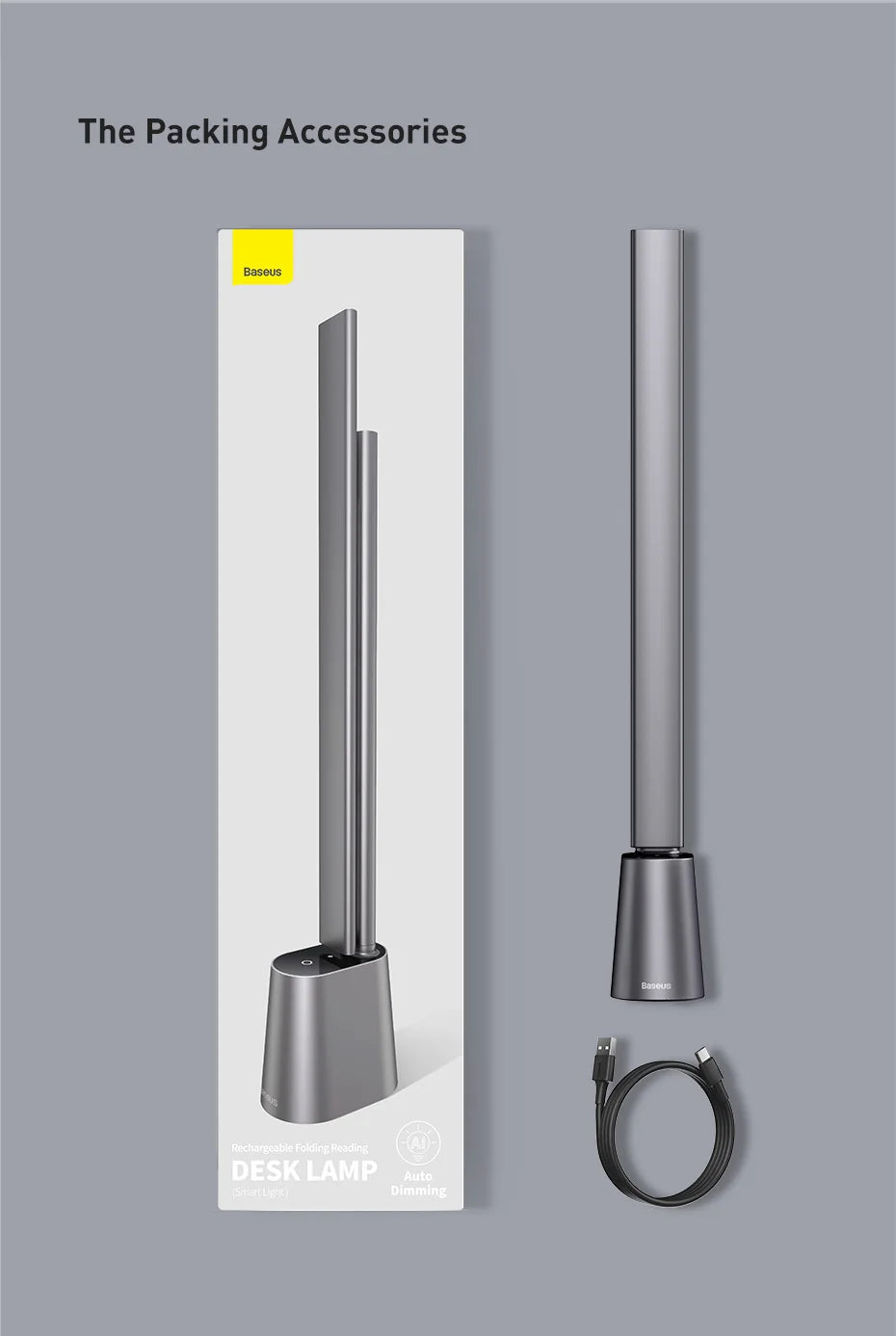 Baseus LED Desk Lamp – Eye Protection