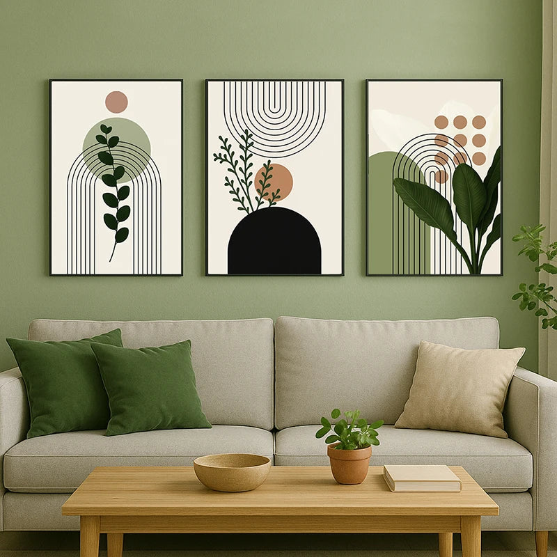 3-Piece Botanical Canvas Wall Art