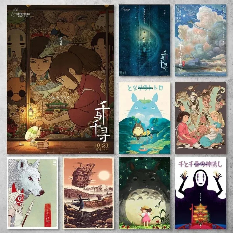 Hayao Miyazaki Anime Canvas Prints