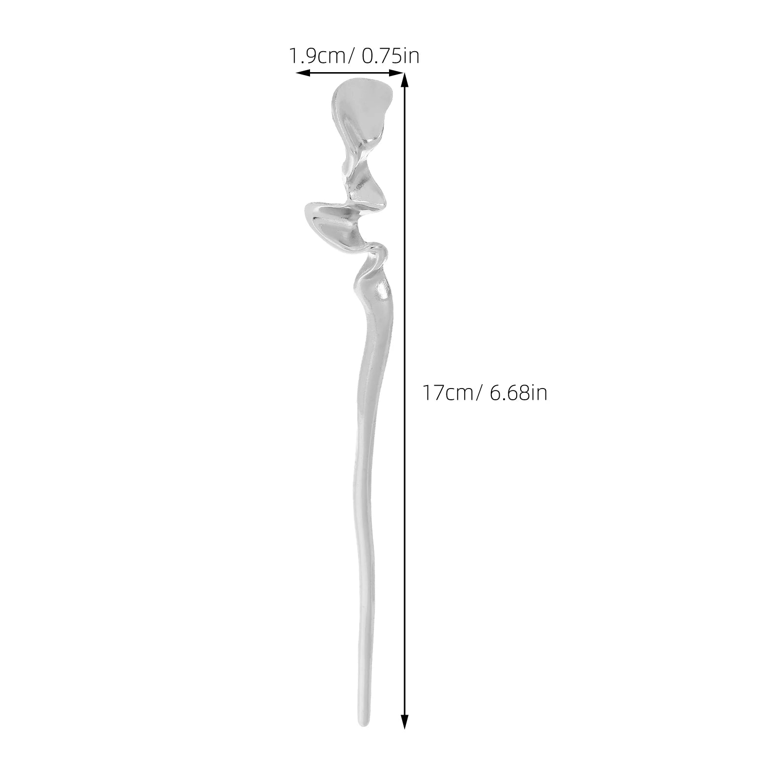 2Pcs Oriental Metal Hairpins – Geometric Design