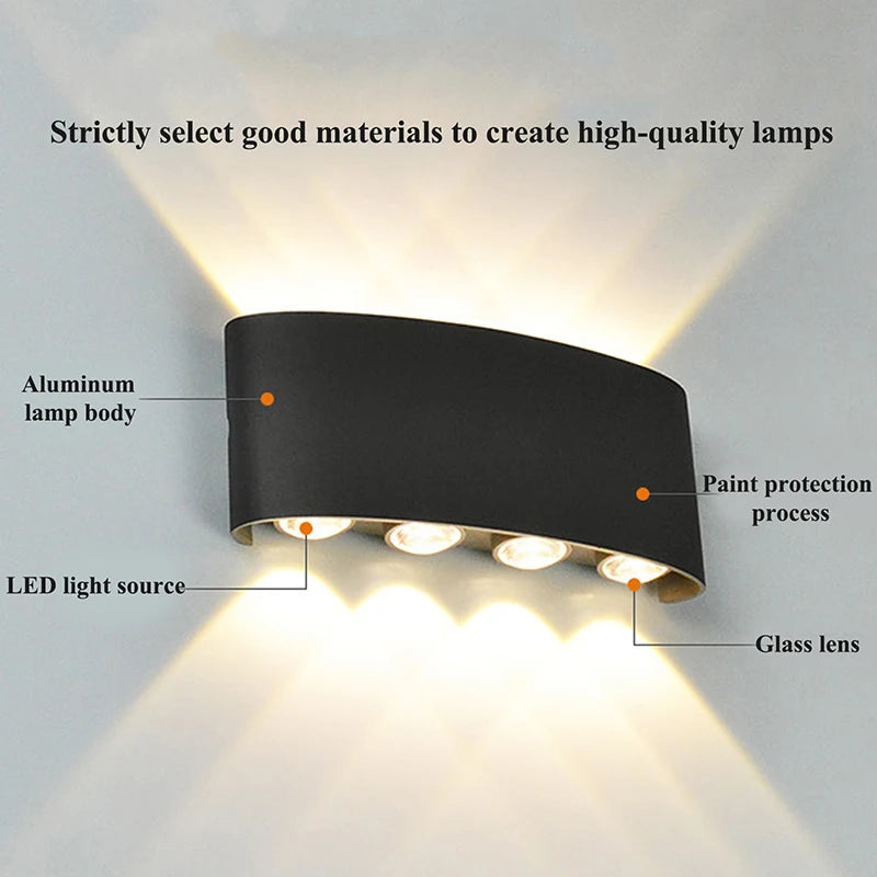 Modern LED Wall Sconce – Up & Down Light
