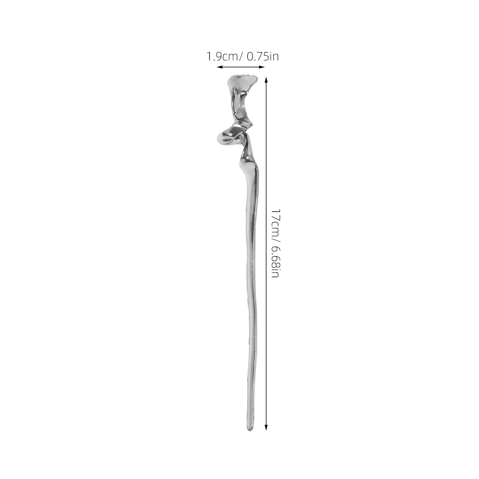 2Pcs Oriental Metal Hairpins – Geometric Design