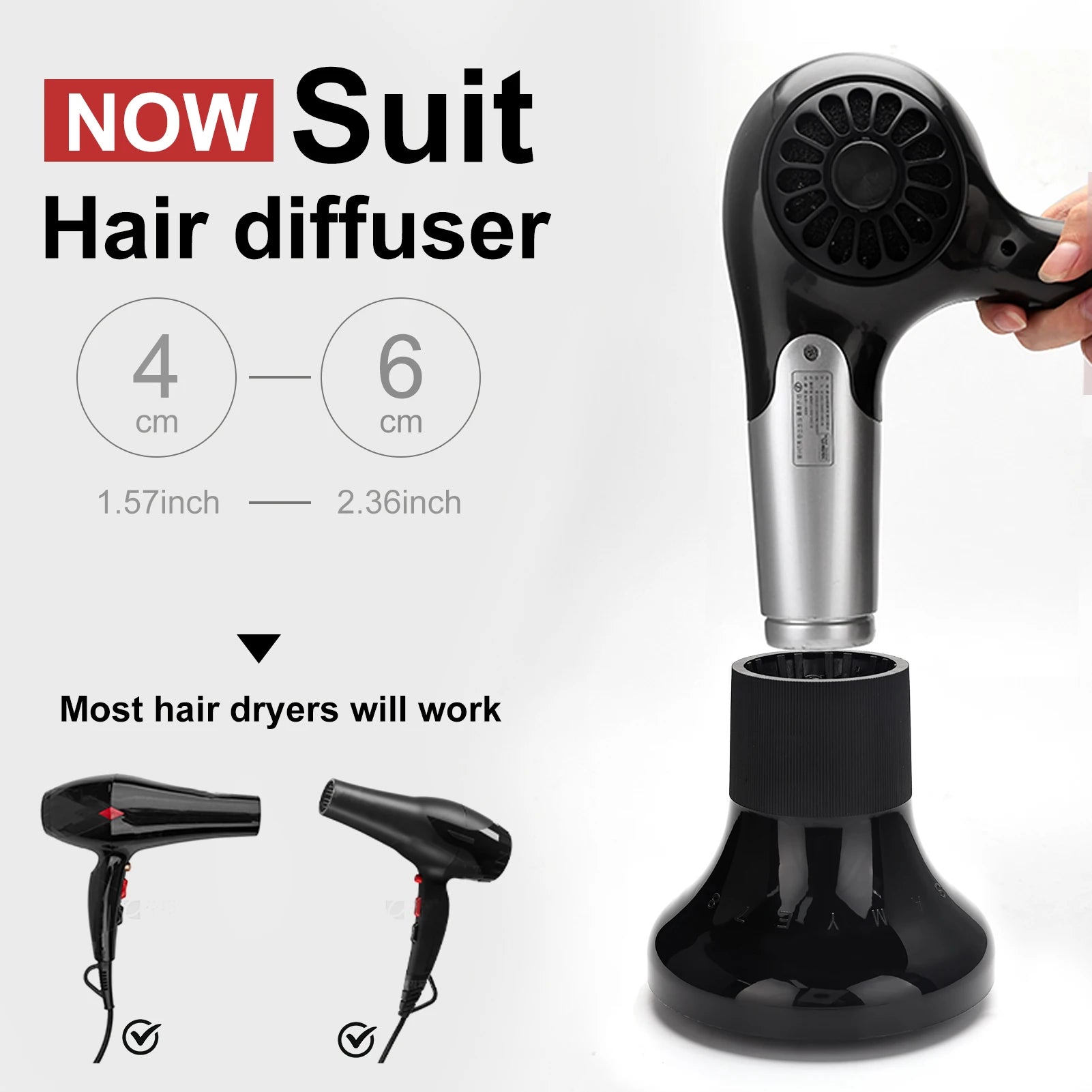 Universal Hair Dryer Diffuser – Curly & Wavy Hair