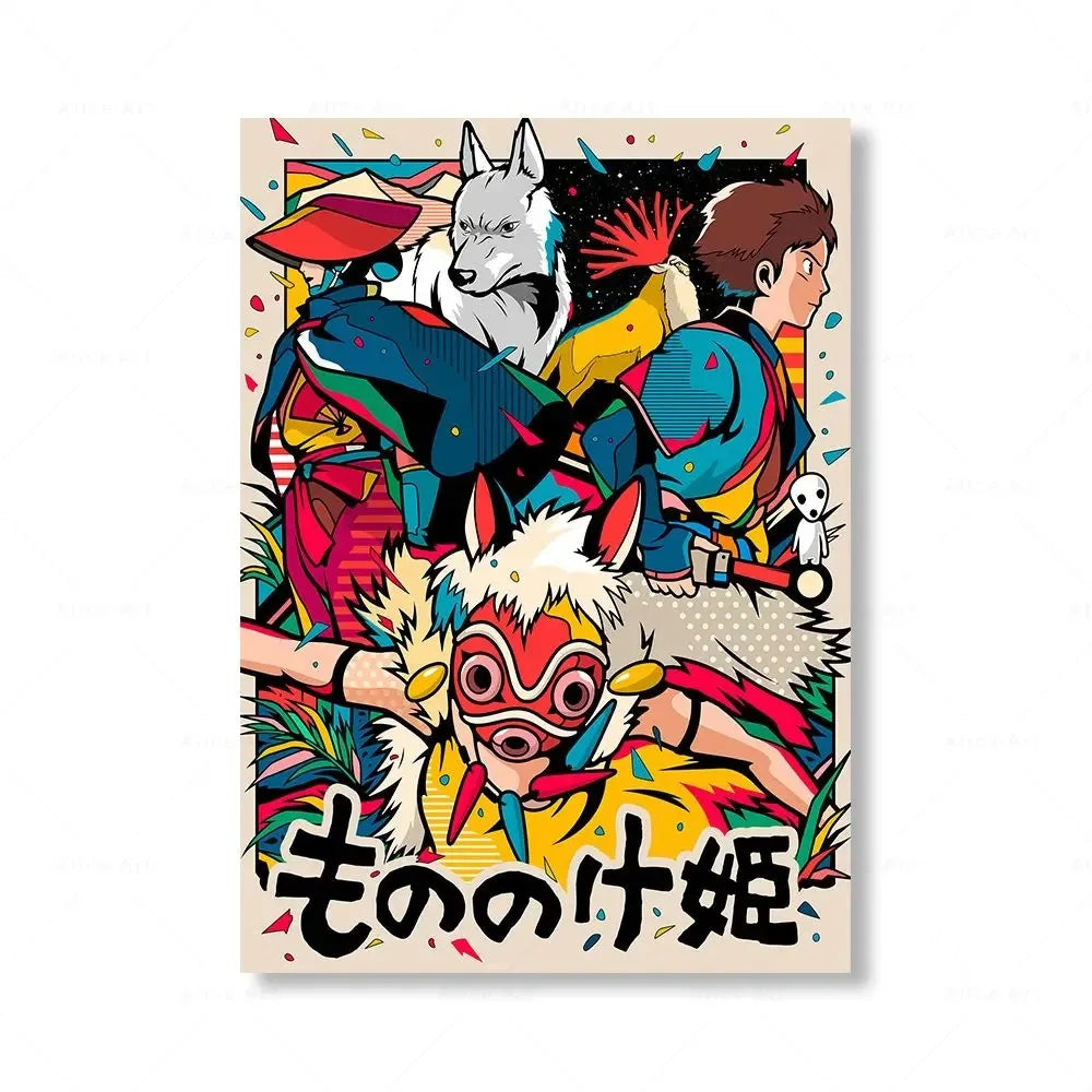 Hayao Miyazaki Anime Canvas Prints