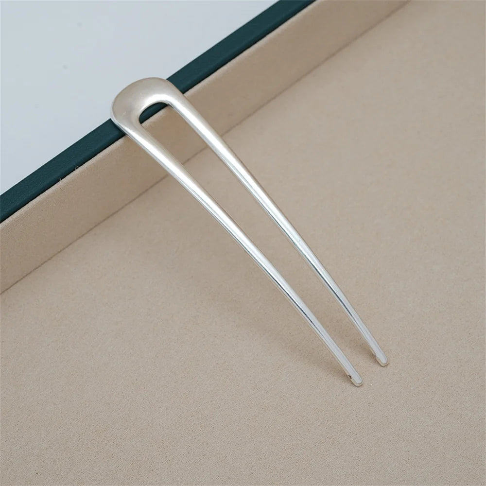 Metal U-Shape Hair Pins – Silver & Gold