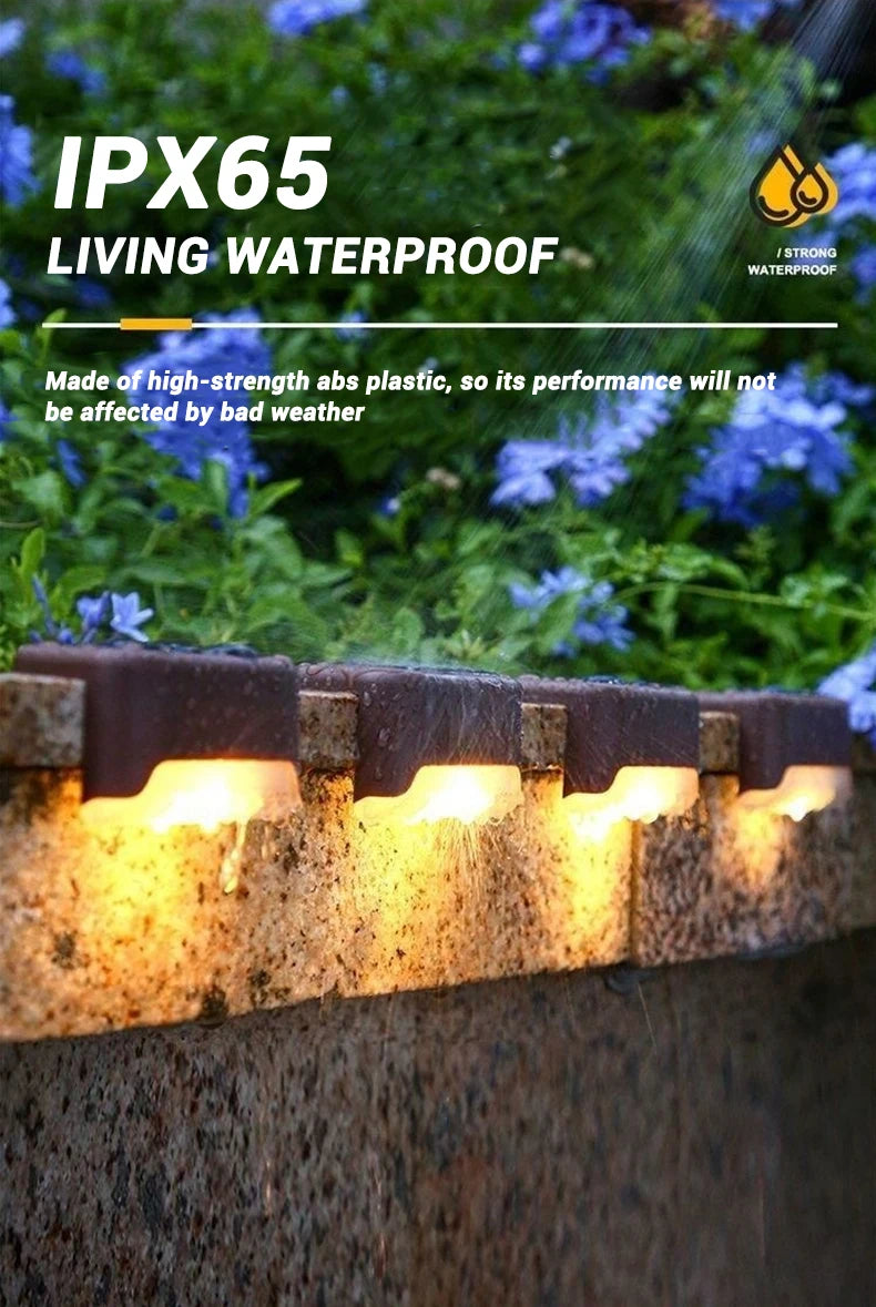 Solar LED Step Lights – Outdoor Waterproof