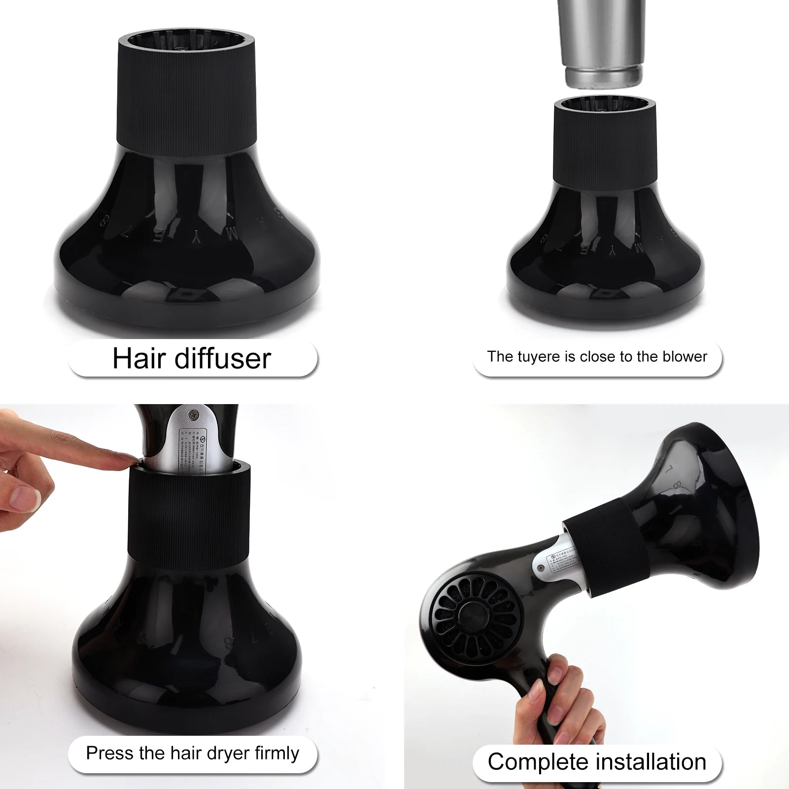 Universal Hair Dryer Diffuser – Curly & Wavy Hair