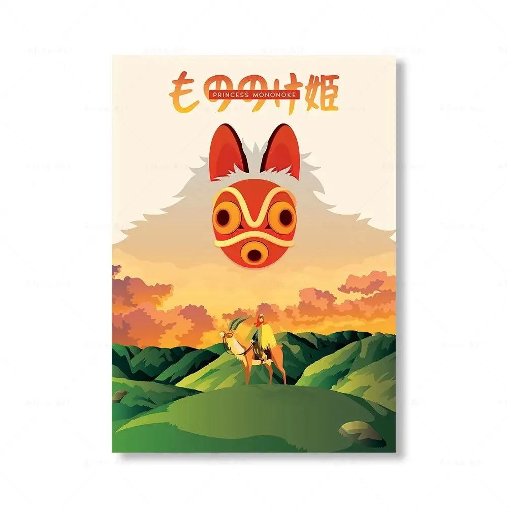 Hayao Miyazaki Anime Canvas Prints
