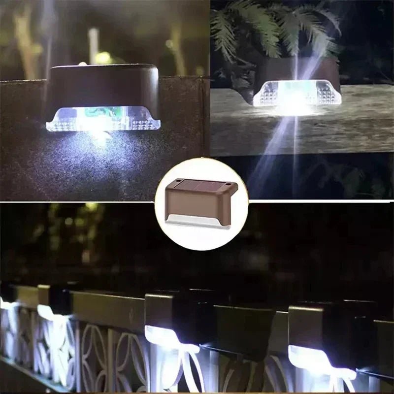 Solar LED Step Lights – Outdoor Waterproof