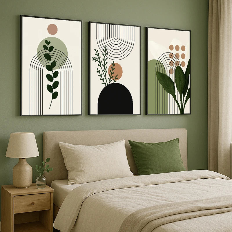 3-Piece Botanical Canvas Wall Art
