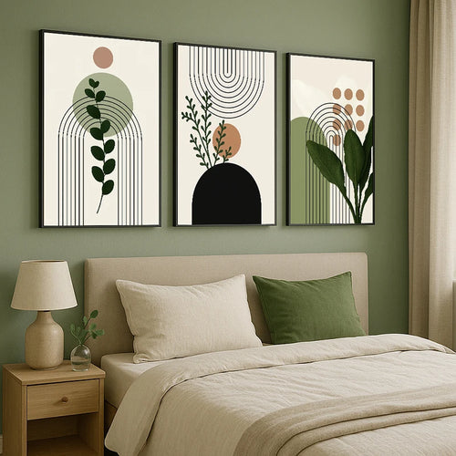 3-Piece Botanical Canvas Wall Art