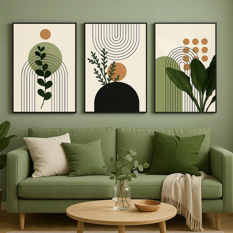 3-Piece Botanical Canvas Wall Art