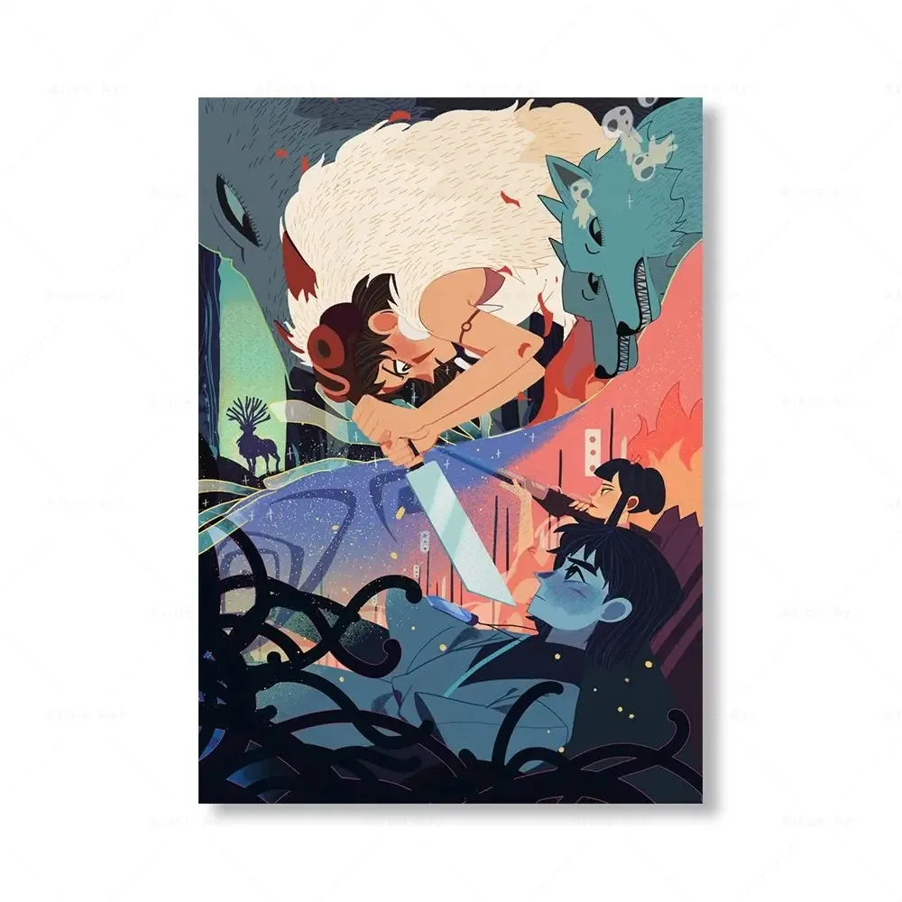Hayao Miyazaki Anime Canvas Prints