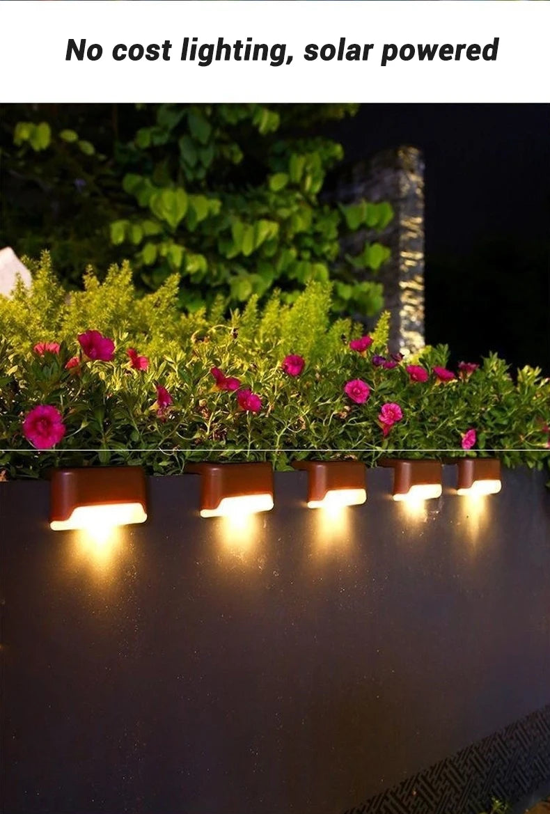 Solar LED Step Lights – Outdoor Waterproof