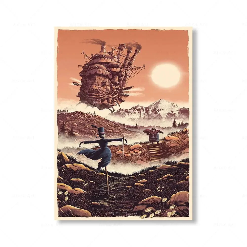 Hayao Miyazaki Anime Canvas Prints