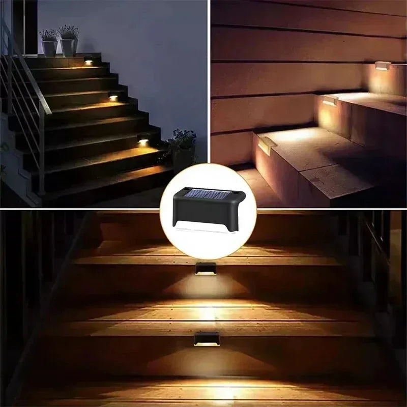 Solar LED Step Lights – Outdoor Waterproof