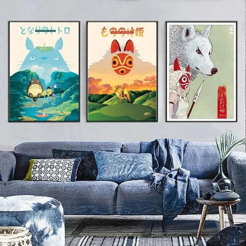 Hayao Miyazaki Anime Canvas Prints