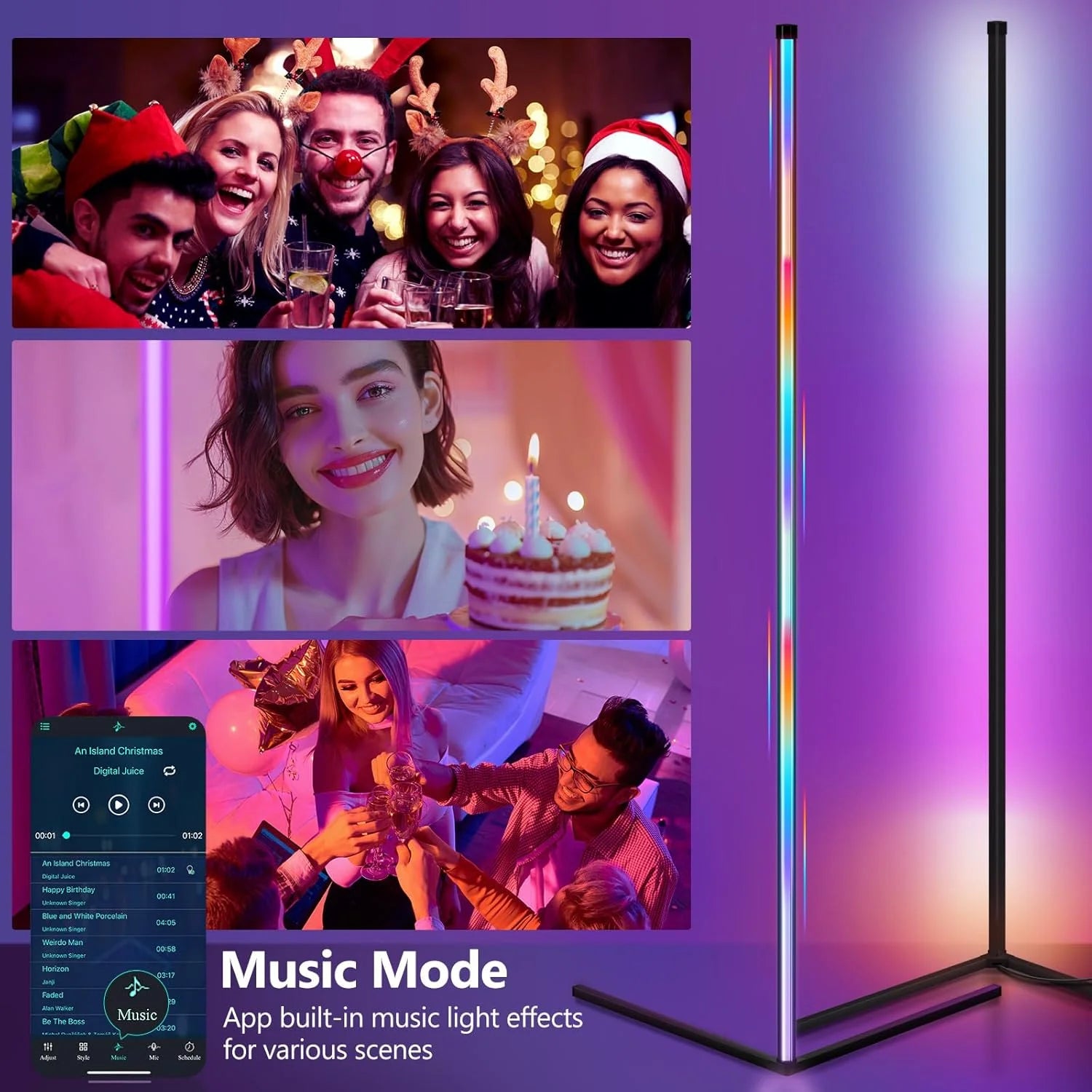 Smart RGB Floor Lamp – APP Controlled