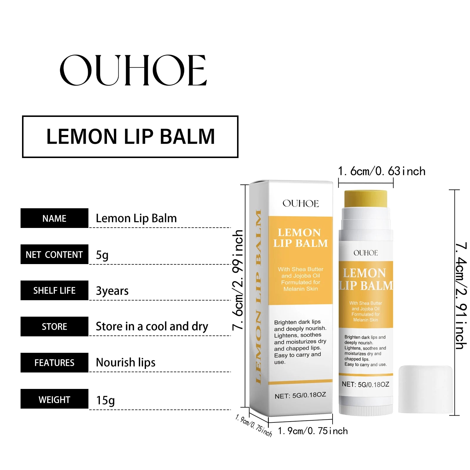 Lemon Ginger Turmeric Lip Balm