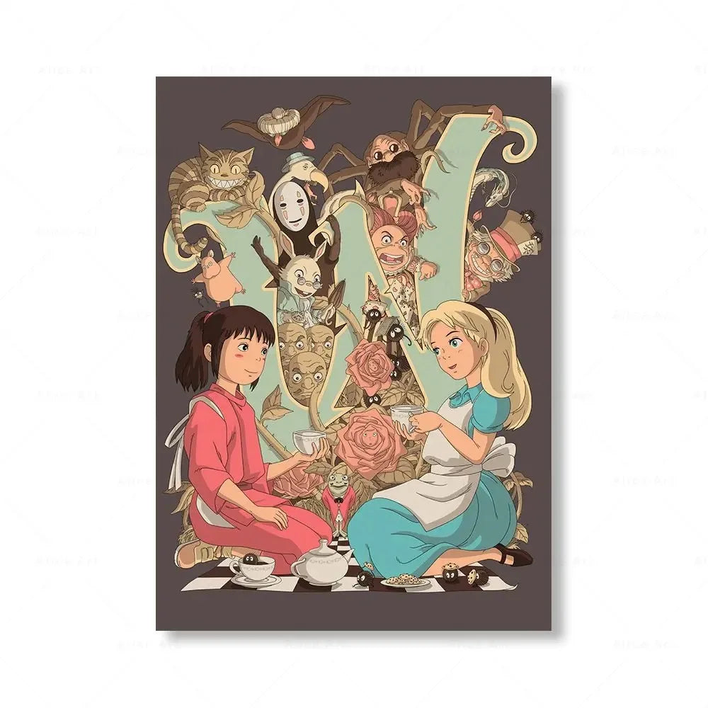 Hayao Miyazaki Anime Canvas Prints