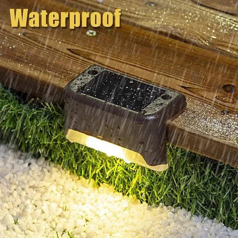 Solar LED Step Lights – Outdoor Waterproof