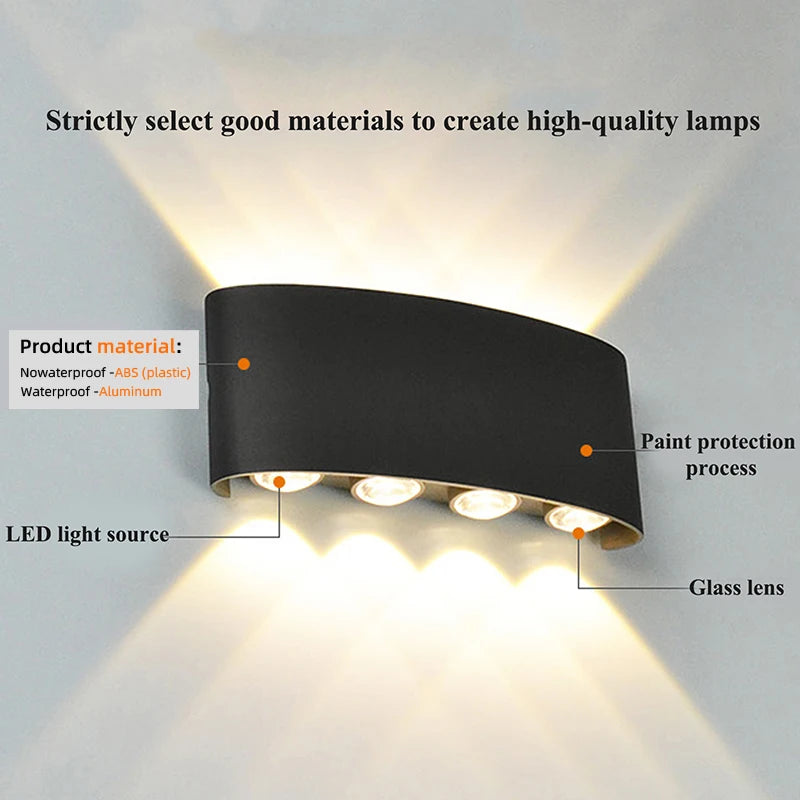Modern LED Wall Sconce – Up & Down Light