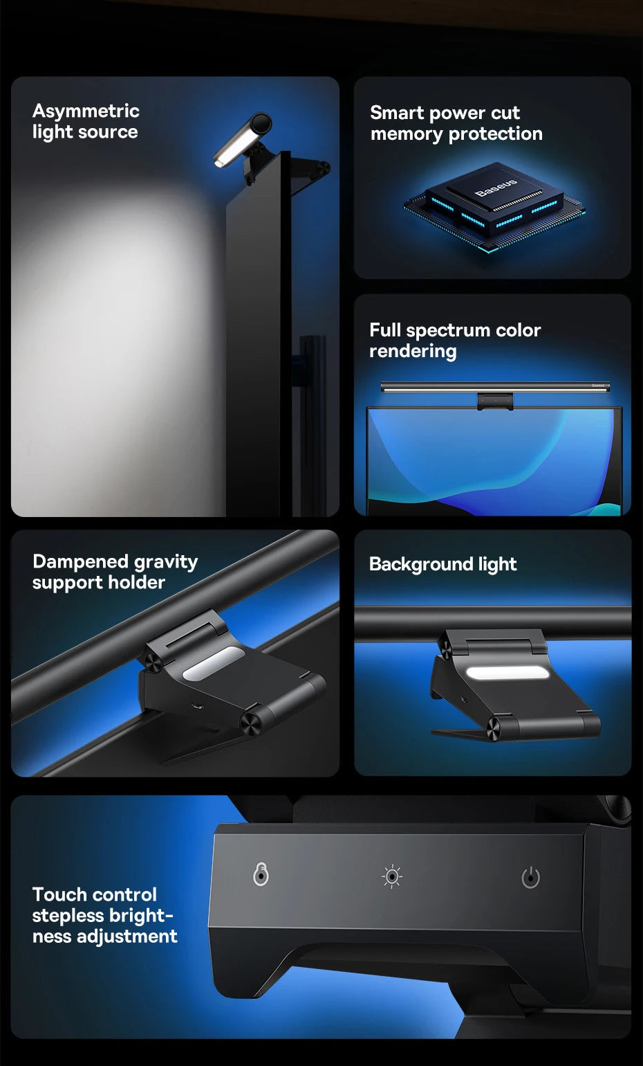 Baseus Screen Light – USB Desk Lamp