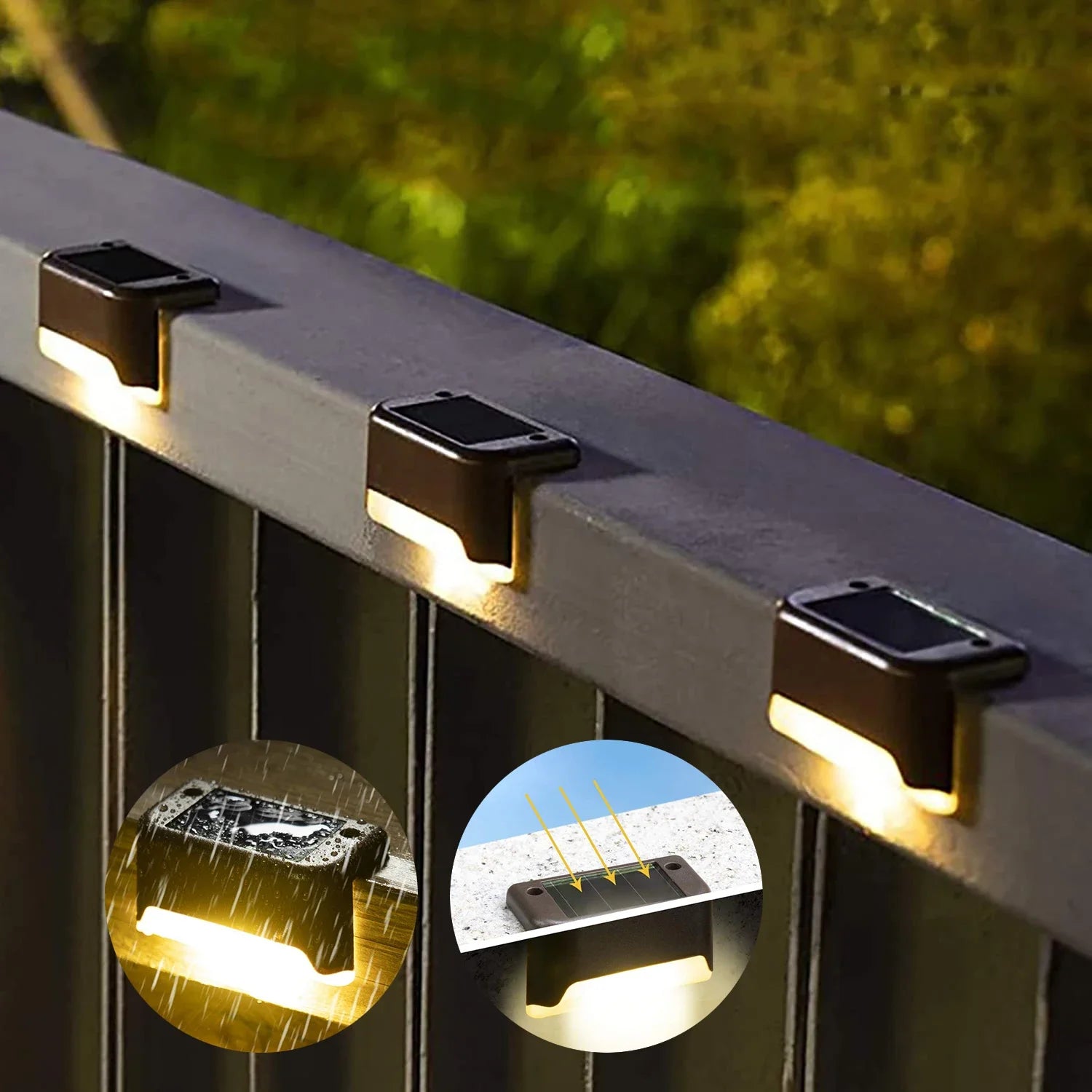Solar LED Step Lights – Outdoor Waterproof