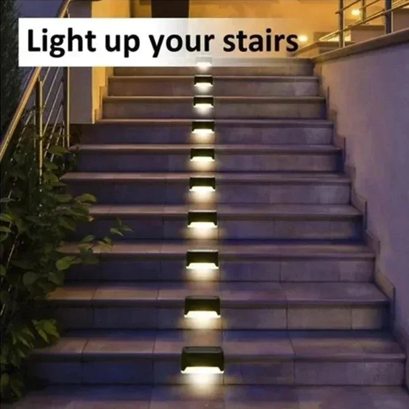 Solar LED Step Lights – Outdoor Waterproof