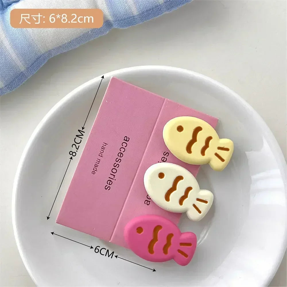 3Pcs Mini Cartoon Hair Clips – Cute & Colorful