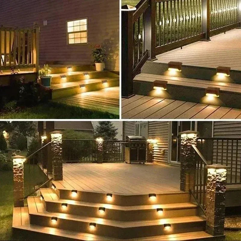Solar LED Step Lights – Outdoor Waterproof