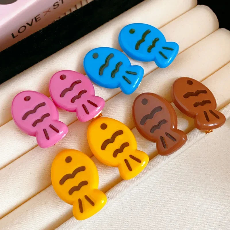 3Pcs Mini Cartoon Hair Clips – Cute & Colorful