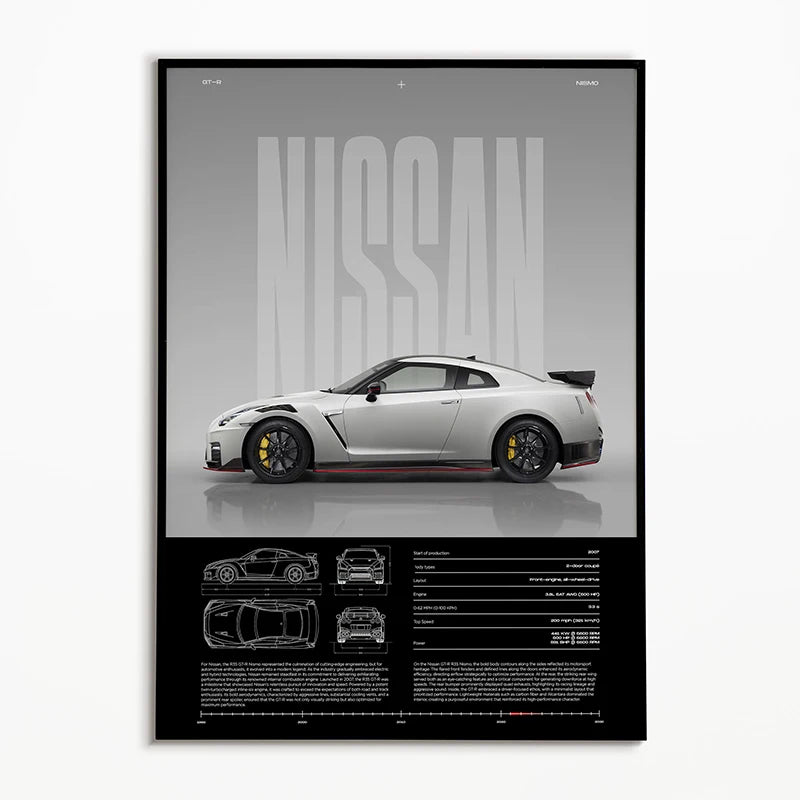 Black & White Classic Car Posters