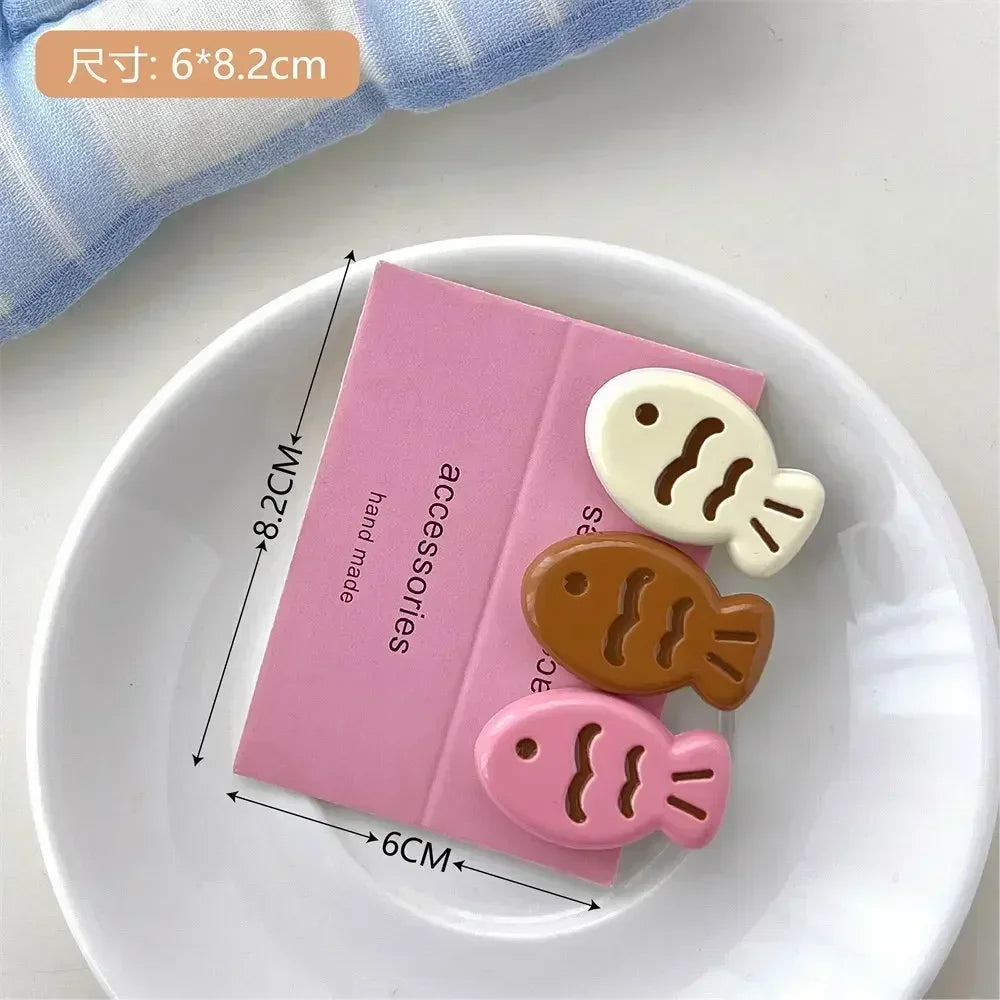 3Pcs Mini Cartoon Hair Clips – Cute & Colorful