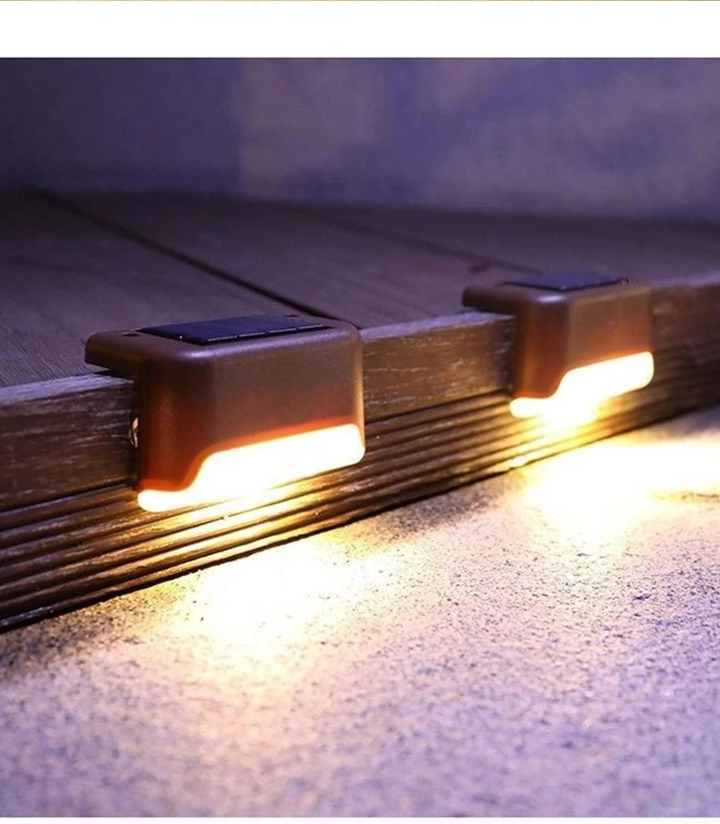 Solar LED Step Lights – Outdoor Waterproof