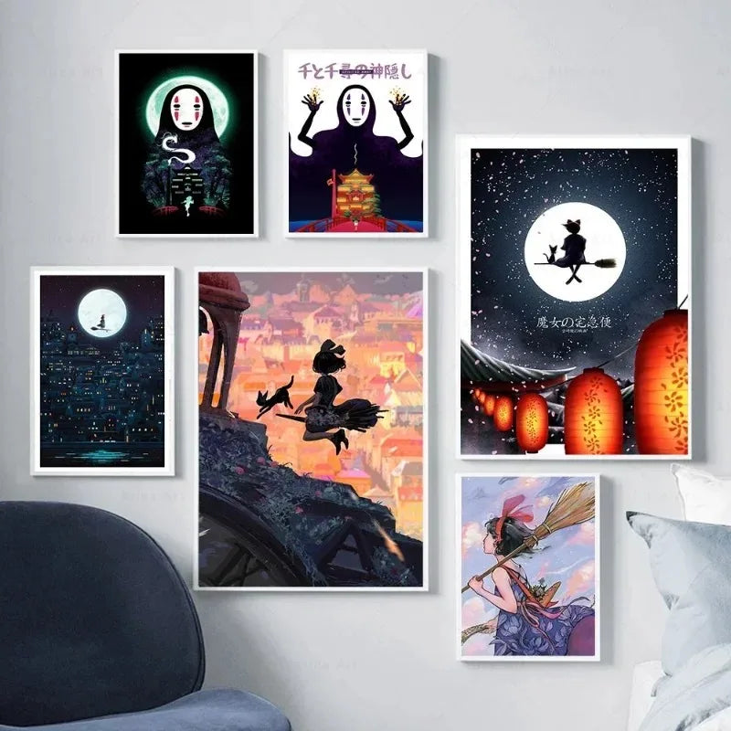 Hayao Miyazaki Anime Canvas Prints