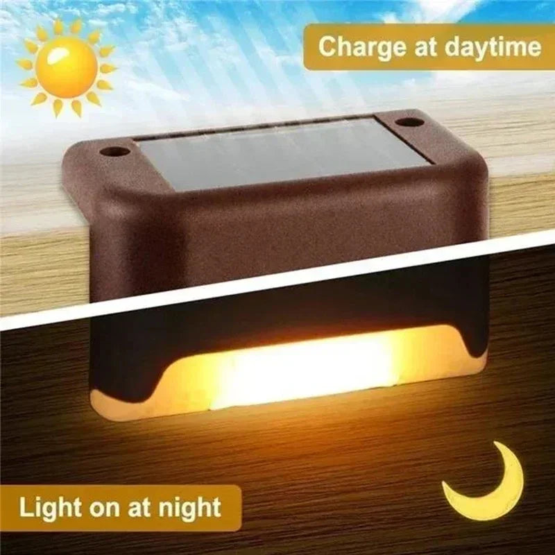 Solar LED Step Lights – Outdoor Waterproof